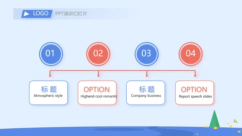 蓝色大气财务部年终工作总结PPT