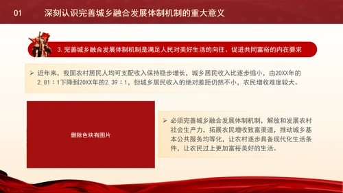 党的二十届三中全会内容解读完善城乡融合发展体制机制专题党课PPT