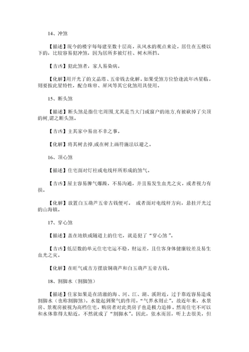 180类住宅风水犯煞化解之法.docx