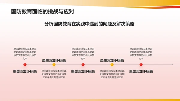 红色党政风国防知识科普PPT模板