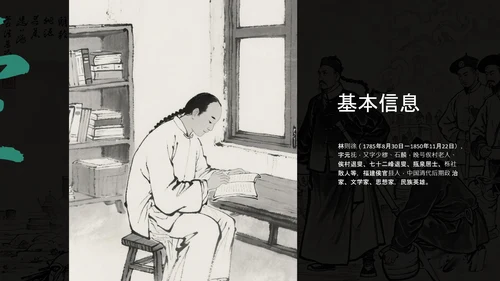 黑绿色简约风人物介绍PPT模板
