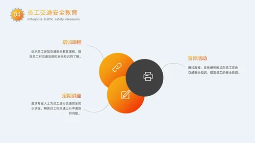 灰色简约卡通扁平插画交通安全培训动态PPT全国交通安全日