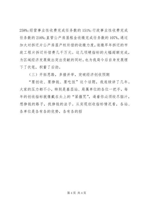 书记在区房管局职工代表大会上的致辞.docx