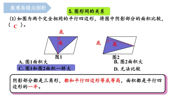 第六单元《多边形的面积》（单元复习课件）五年级数学上册+人教版(共26张PPT)