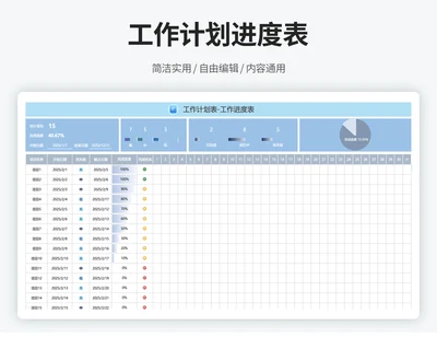 工作流程进度表
