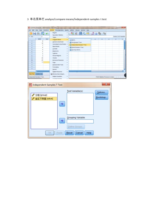 两独立样本T检验---SPSS操作详解