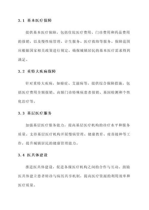 城镇医疗保障服务方案