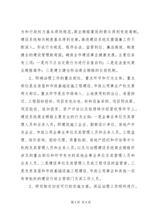 在全市建设系统治理商业贿赂动员大会上的讲话.docx