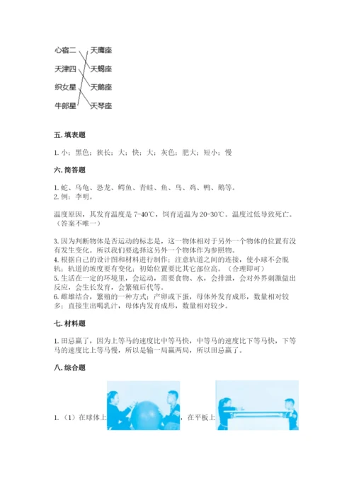 教科版科学三年级下册 期末测试卷精选答案.docx