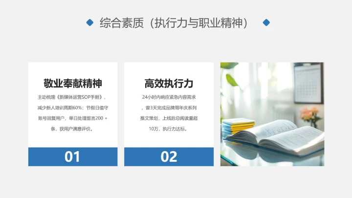 汉语言文学专业大学生求职综合展示职业生涯规划通用PPT模版