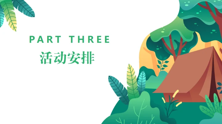 儿童夏令营活动策划方案通用PPT模板