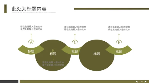 黄墨绿个性杂志风通用PPT模板