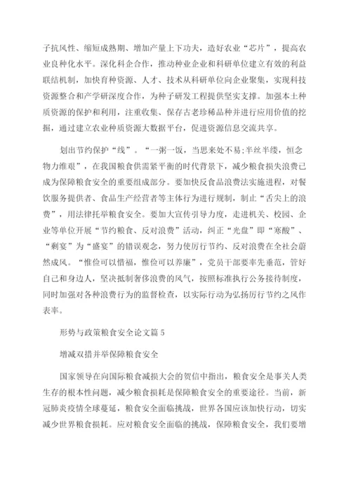 2023年形势与政策粮食安全论文.docx