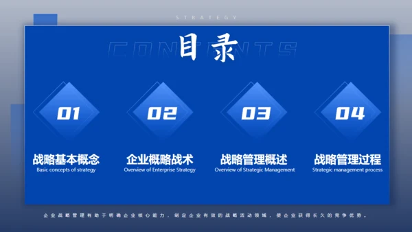 蓝色商务风企业文化战略未来管理培训通用PPT
