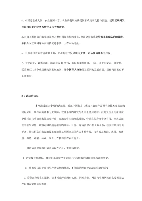 商务网站商业综合计划书.docx