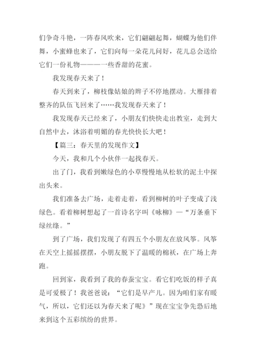 春天里的发现作文300字.docx