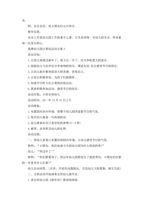 观摩幼儿园计算组主题活动方案5篇.docx