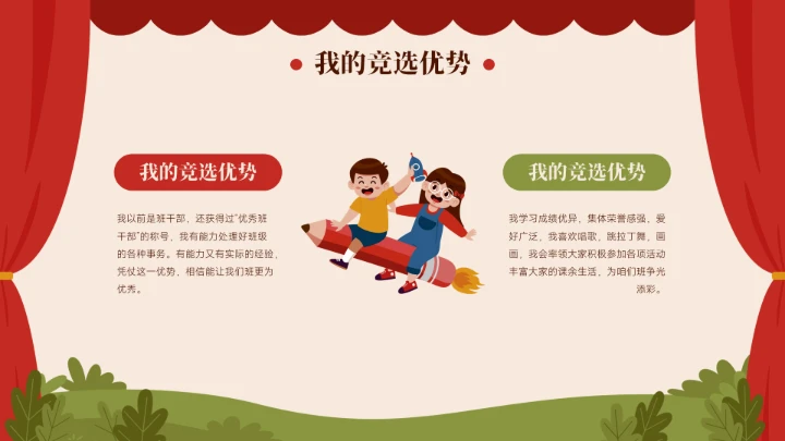 小学生班干部竞选自我介绍PPT