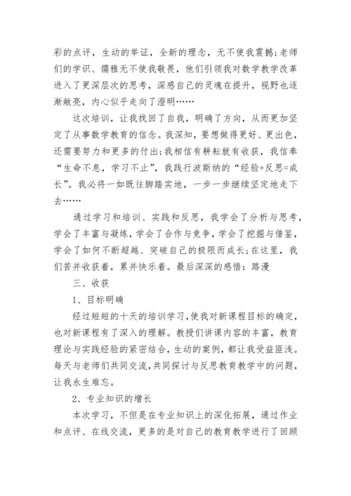 小学数学教师个人研修总结.docx