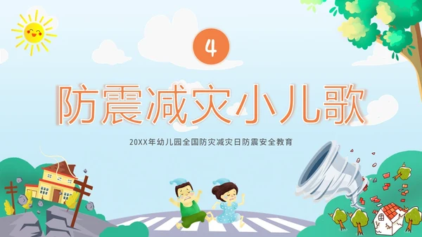 防震减灾5月12日全国防灾减灾日幼儿园防震演练班会PPT