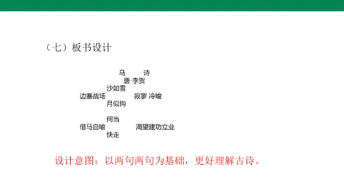 10古诗三首 《马诗》说课课件