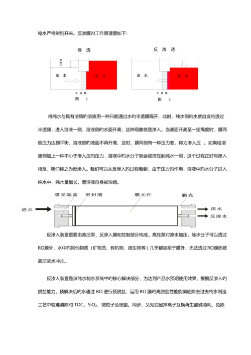 吨双级反渗透设计专题方案.docx