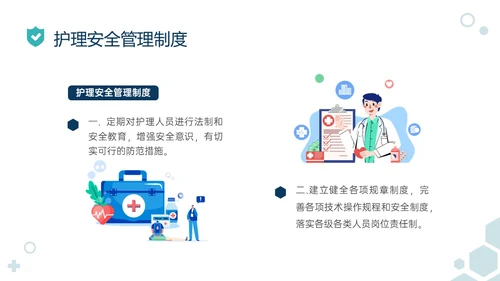 绿色简约医疗元素护理安全管理制度培训ppt