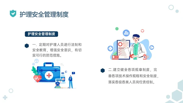绿色简约医疗元素护理安全管理制度培训ppt