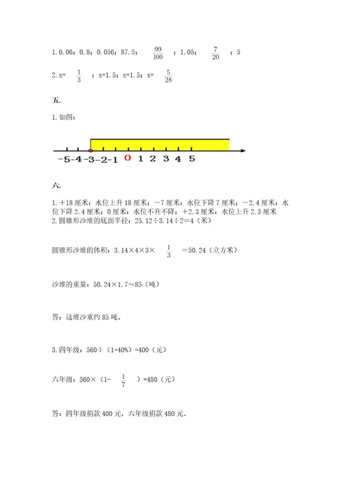 山东省济南市外国语学校小升初数学试卷及答案历年真题