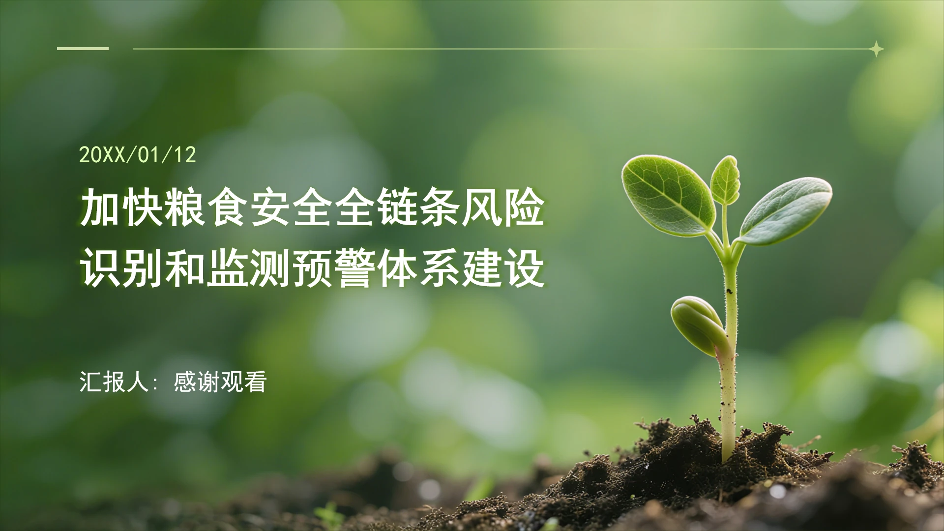 加快粮食安全全链条风险识别和监测预警体系建设ppt课件