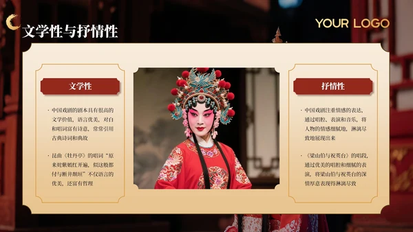 黑色非遗文化中国戏曲文化赏析PPT模板