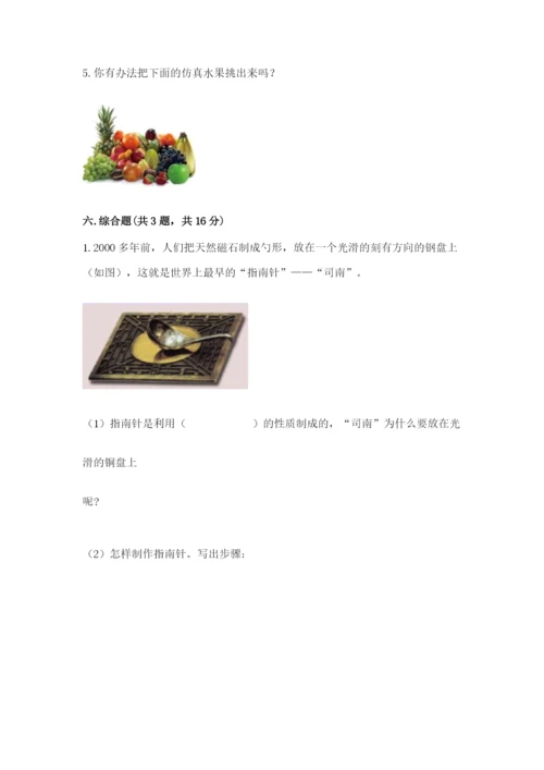 教科版二年级下册科学期末测试卷a4版.docx