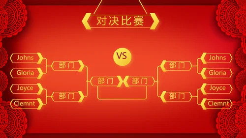 红色喜庆迎新春春节晚会年会动态PPT模板