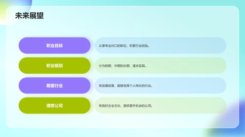 绿色炫酷大学生个人简历PPT模板