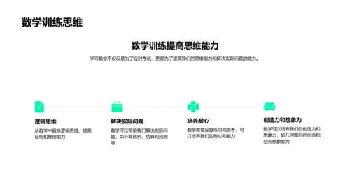 生活中的数学应用PPT模板