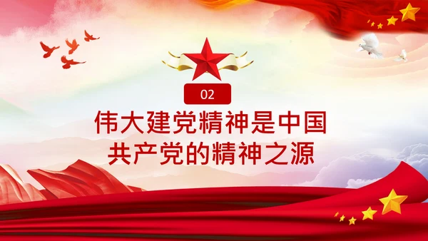 二十大学习伟大建党精神党课党校PPT课件
