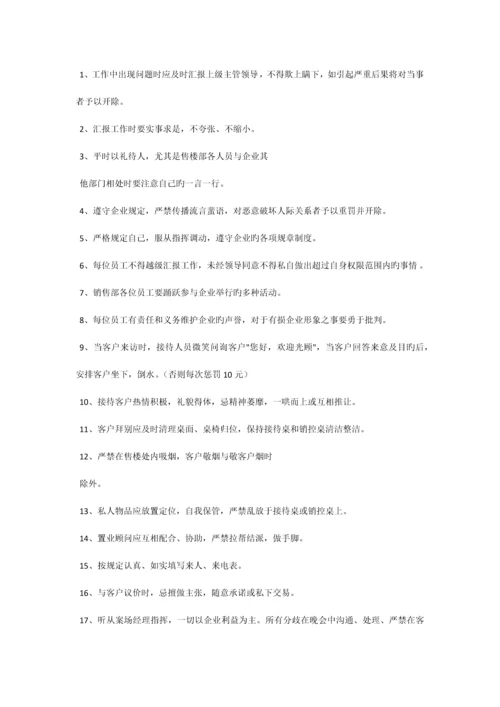 售楼部销售管理方案A.docx