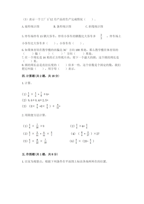六年级数学上册期末考试卷（考点梳理）.docx