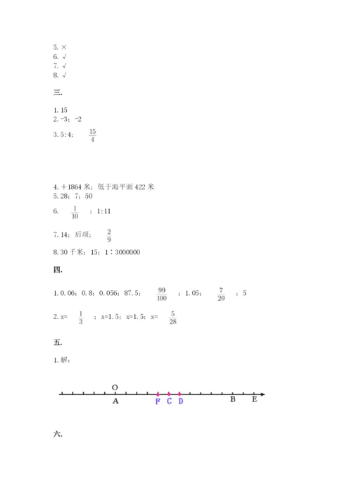 河北省【小升初】2023年小升初数学试卷带答案（突破训练）.docx