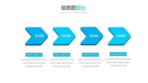 蓝色简洁现代风格公司简介商务PPT模板