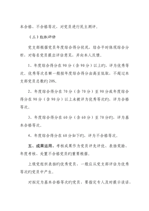 党员考评实施专题方案.docx