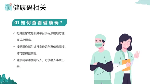 假期旅行疫情出行政策PPT模板