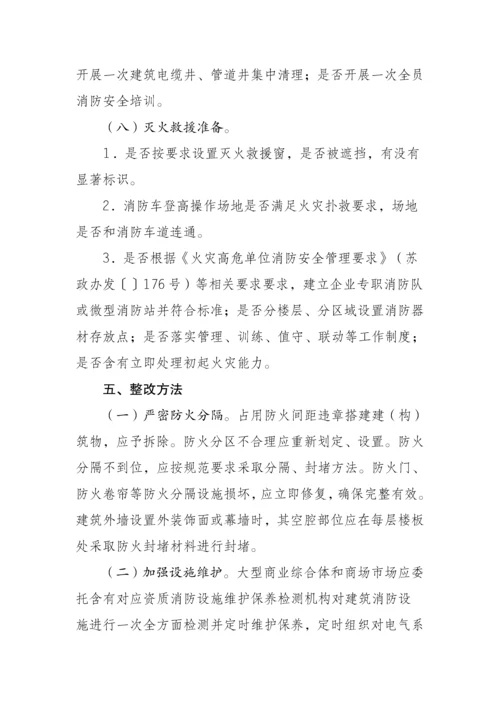 大型商业综合体和商场市场消防安全工作专业方案.docx