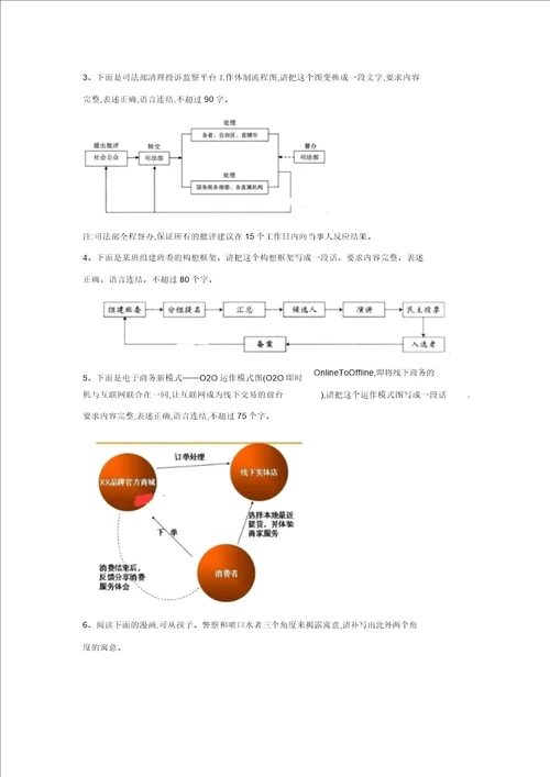 2019届高考语文二轮复习易错点特训图文转换含解析