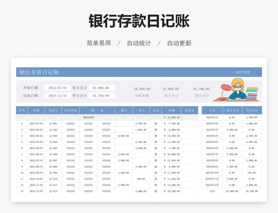 银行存款日记账