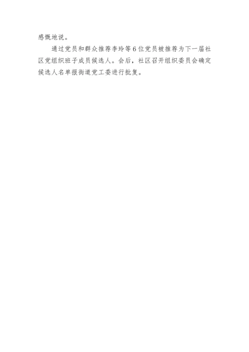 社区党支部换届选举两推会议记录.docx