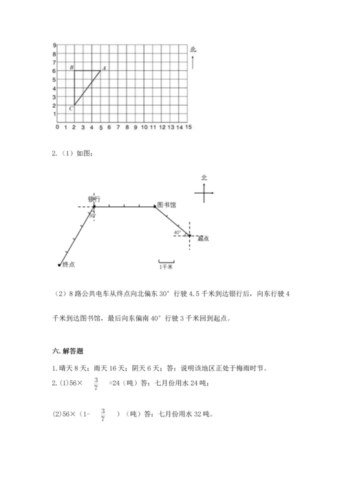 人教版六年级上册数学期中测试卷（全国通用）.docx