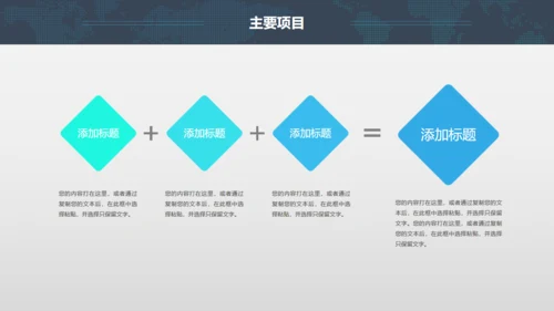 全球版图工答总结计划通用PPT模板