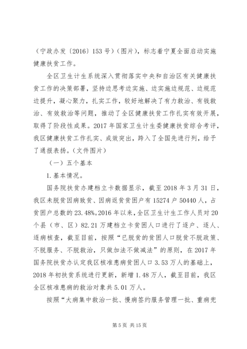 健康扶贫工作培训交流汇报提升境界,,求实创新,,坚决打赢健康扶贫攻坚战.docx