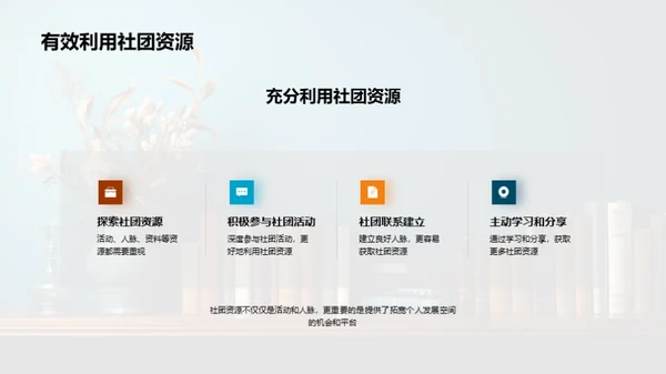 掌握社团，提升自我